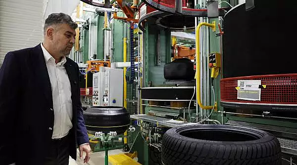 Marcel Ciolacu, in vizita la Nokian Tyres, relocata din Rusia in Romania: "Anul viitor vom putea cumpara anvelope produse in Romania"