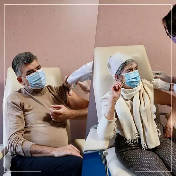 Marcel Ciolacu s-a vaccinat impotriva COVID-19: „M-am imunizat, dar dupa mama mea”