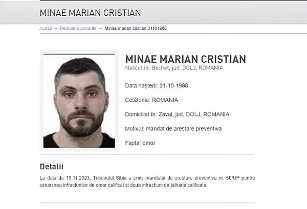 Marian Cristian Minae, suspectat ca l-a ucis pe omul de afaceri Adrian Kreiner, adus in Romania pe 30 aprilie