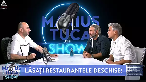 Marius Tuca Show - Oamenii de afaceri Liviu si Mihai Popescu si jurnalista Sorina Matei, in platoul Aleph News