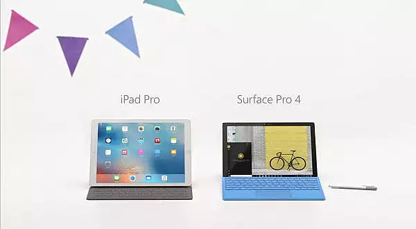Microsoft face glumite pe seama iPad Pro in noua reclama Surface