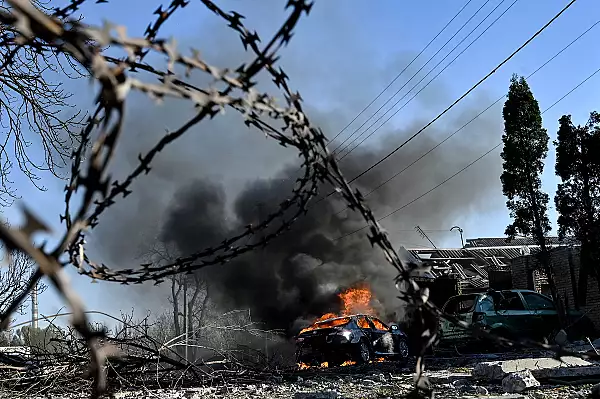 Noua civili au fost raniti intr-un atac aerian rusesc in Zaporojie, afirma oficialii ucraineni