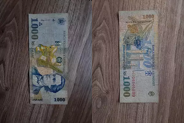 O ai acasa la parinti ori bunici? Suma ireala cu care se vinde o bancnota de 1000 de lei vechi din 1998, cu chipul lui Mihai Eminescu