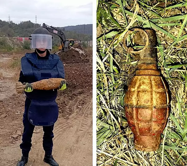 O bomba de aruncator neexplodata, descoperita in orasul Resita