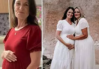 O femeie de 56 de ani, insarcinata cu copilul propriului fiu, tocmai a nascut. Si-a adus pe lume nepoata: "Totul a mers perfect" / VIDEO