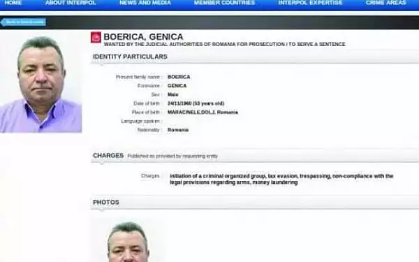 Omul de afaceri Genica Boerica, cautat prin Interpol de doi ani, citat de instanta intr-un nou dosar penal