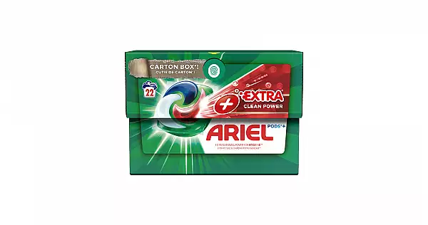 [P] Ariel lanseaza noul ambalaj incluziv din carton/ Noua cutie ECOCLIC(R) din carton este mai incluziva pentru toti datorita noului design, tehnologiei Navilen