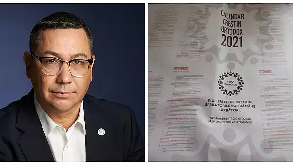Ponta, prins ca-si face campanie cu calendare ortodoxe. Reactia ferma a Patriarhiei