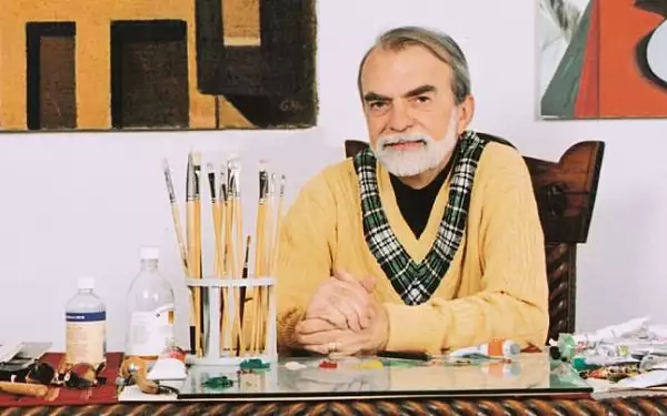 Portret
de artist roman - Gil Nicolescu (1942 - 2020)