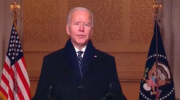 Presedintele american Joe Biden a marcat separarea de epoca lui Donald Trump: "Opriti strigatele. Trebuie sa punem capat acestui razboi"