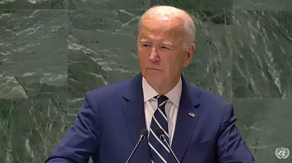 Presedintele Joe Biden, la Adunarea Generala a Natiunilor Unite: ,,Razboiul lui Putin a esuat, Ucraina este inca libera"