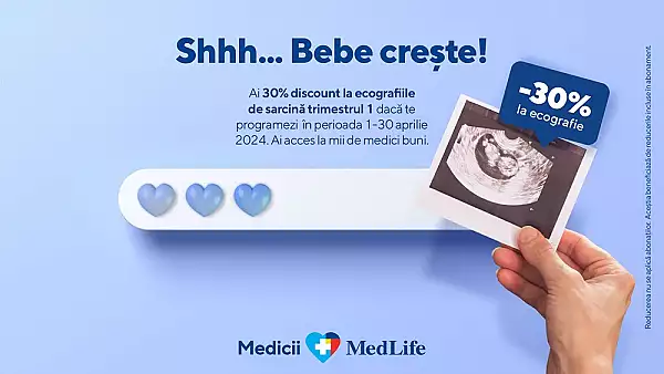 Primele ecografii in sarcina - cand trebuie facute si ce rol au acestea? Descopera campania de reducere MedLife 