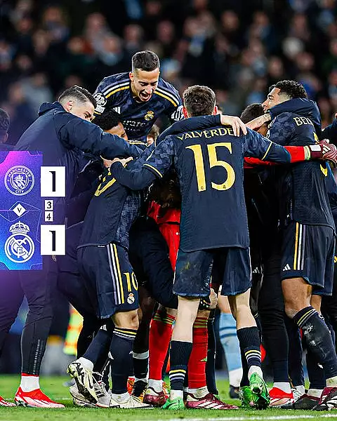 Real Madrid s-a calificat in semifinalele Ligii Campionilor, dupa 4-3 cu Manchester City