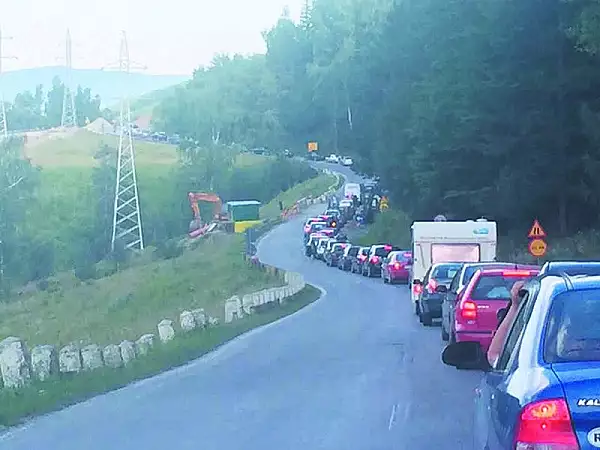 Restrictii de circulatie pe DN1, intre Comarnic si Sinaia, pentru toaletarea unor arbori periculosi 