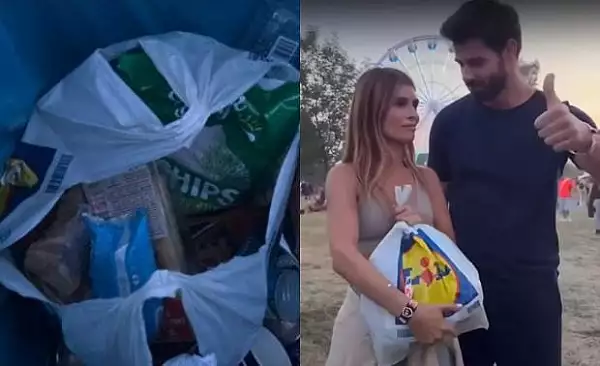 Sanziana Negru, acuzata ca a aruncat la gunoi produsele alimentare Lidl pe care le promovase pe Instagram. Reactia iubitului ei si a magazinului