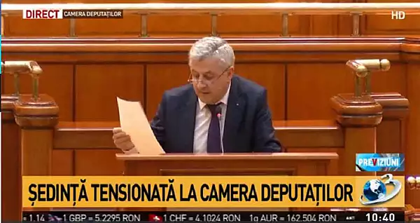 Scandal in plenul Camerei Deputatilor, dupa ce s-a cerut revocarea lui Dragnea si Florin Iordache