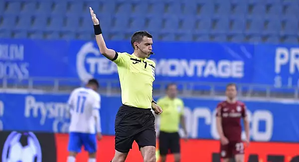 Scandal la pauza meciului U Craiova – CFR Cluj! Marian Copilu a intrat peste arbitri. Exclusiv