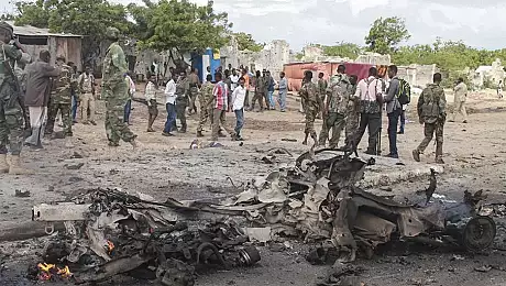 Somalia: Cel putin 13 persoane ucise intr-un dublu atentat sinucigas