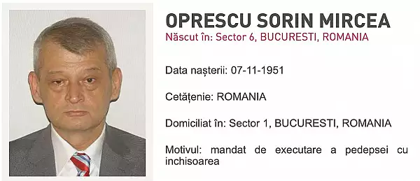 Sorin Oprescu, condamnat la aproape 11 ani de inchisoare si dat in urmarire, a fost prins la Atena - surse