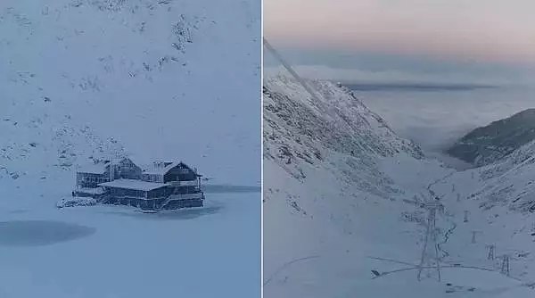 Strat de zapada de aproape jumatate de metru la Balea Lac. Imagini spectaculoase si pe Transfagarasan