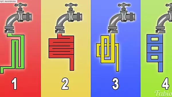 Test de inteligenta uimitor! Un GENIU se poate ascunde in tine: spune prin care robinet curge apa mai repede