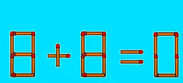 Test IQ | Corecteaza ecuatia 8+8=0! Putini reusesc sa gaseasca solutia din prima