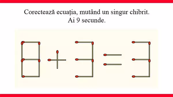 Testul IQ al zilei! Te provocam sa rezolvi problema 8+3=3