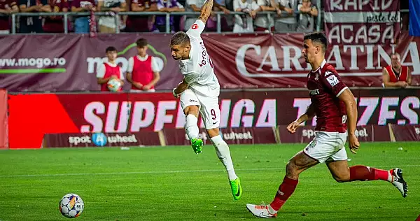 Thriller in Giulesti: Rapid a smuls un punct in minutul 7 al prelungirilor in meciul cu CFR Cluj