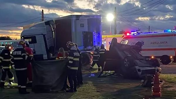 Tragedie pe DN72 - Un mort si trei raniti intr-un accident in apropiere de Bratasanca, Prahova 