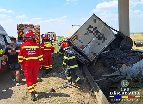 Trei oameni au murit si alti patru au fost raniti intr-un accident pe A 1 Bucuresti-Pitesti