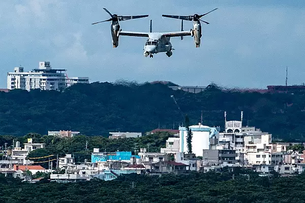 Un avion Osprey al armatei SUA s-a prabusit cu opt persoane la bord in apropierea insulei japoneze Yakushima