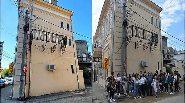 Un balcon din Braila, devenit viral pe internet, a ajuns obiectiv turistic. Iata ce este deosebit la el 