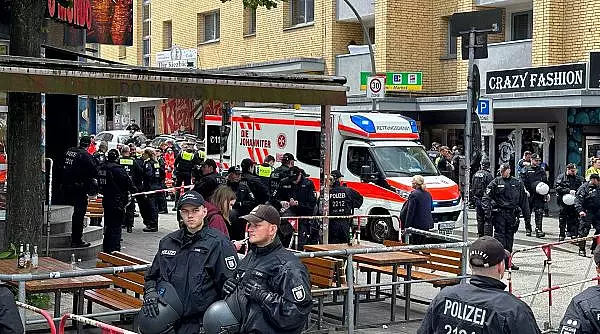 Un barbat a fost impuscat de politistii din Hamburg, dupa ce i-a amenintat cu un topor, chiar inaintea meciului Olanda-Polonia de la EURO 2024