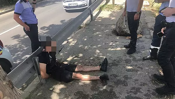 Un sofer baut si drogat i-a pus pe jar pe politistii din Capitala. Tanarul s-a aruncat in raul Dambovita FOTO