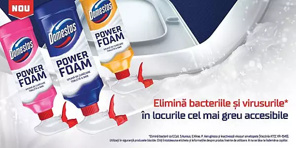 Unilever lanseaza o noua gama de produse – Domestos Power Foam