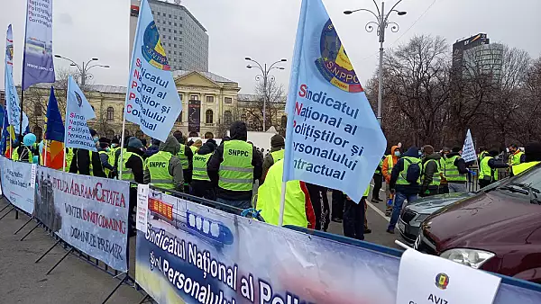 Val de proteste in Capitala: Politistii si cadrele medicale ies din nou in strada. Ce masuri au luat jandarmii