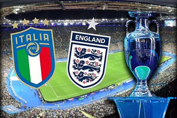 Vezi Live Video finala EURO 2020 Italia - Anglia. S-au marcat doua goluri pana acum