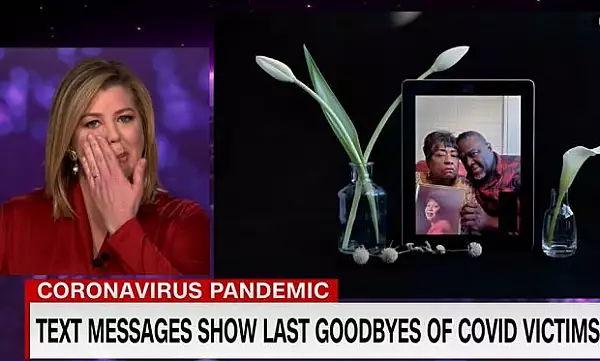VIDEO | Brianna Keilar, jurnalista CNN, a plans in direct, in timp ce citea mesajele de adio ale unor persoane ucise de COVID-19