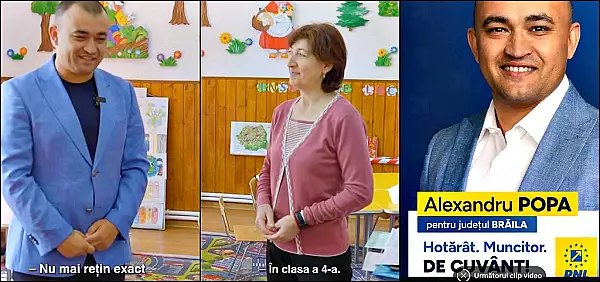 VIDEO Deputatul Alexandru Popa, candidat PNL la sefia Consiliului Judetean Braila, a filmat clipuri electorale in scoala si in gradinita: ,,A fost o greseala"