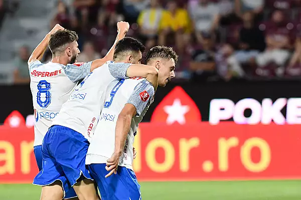 VIDEO SuperLiga: Farul Constanta, victorie la scor cu CFR Cluj - Campioana urca pe pozitia secunda