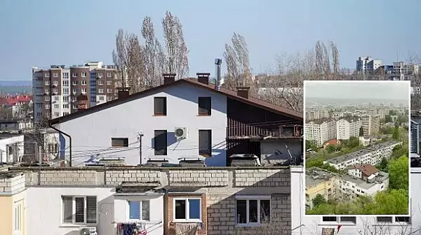 Vila cu mansarda construita pe acoperisul unui bloc din Chisinau: ,,Inainte era doar piscina cu veranda"