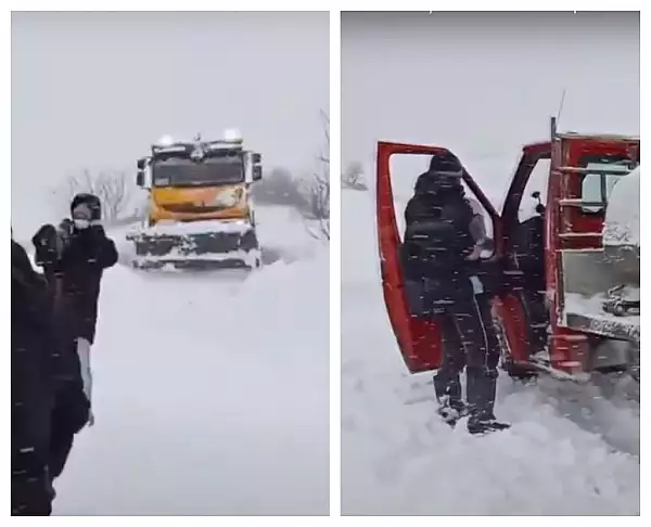Viscolul si ninsoarea abundenta au paralizat judetele din sud-estul Romaniei. Toate drumurile din Constanta, inchise